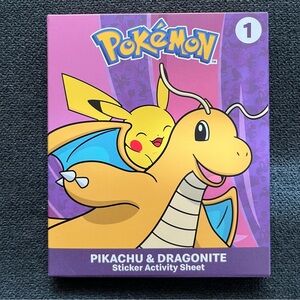 Pokemon Pikachu & Dragonite Sticker Activity Sheet - McDonald’s